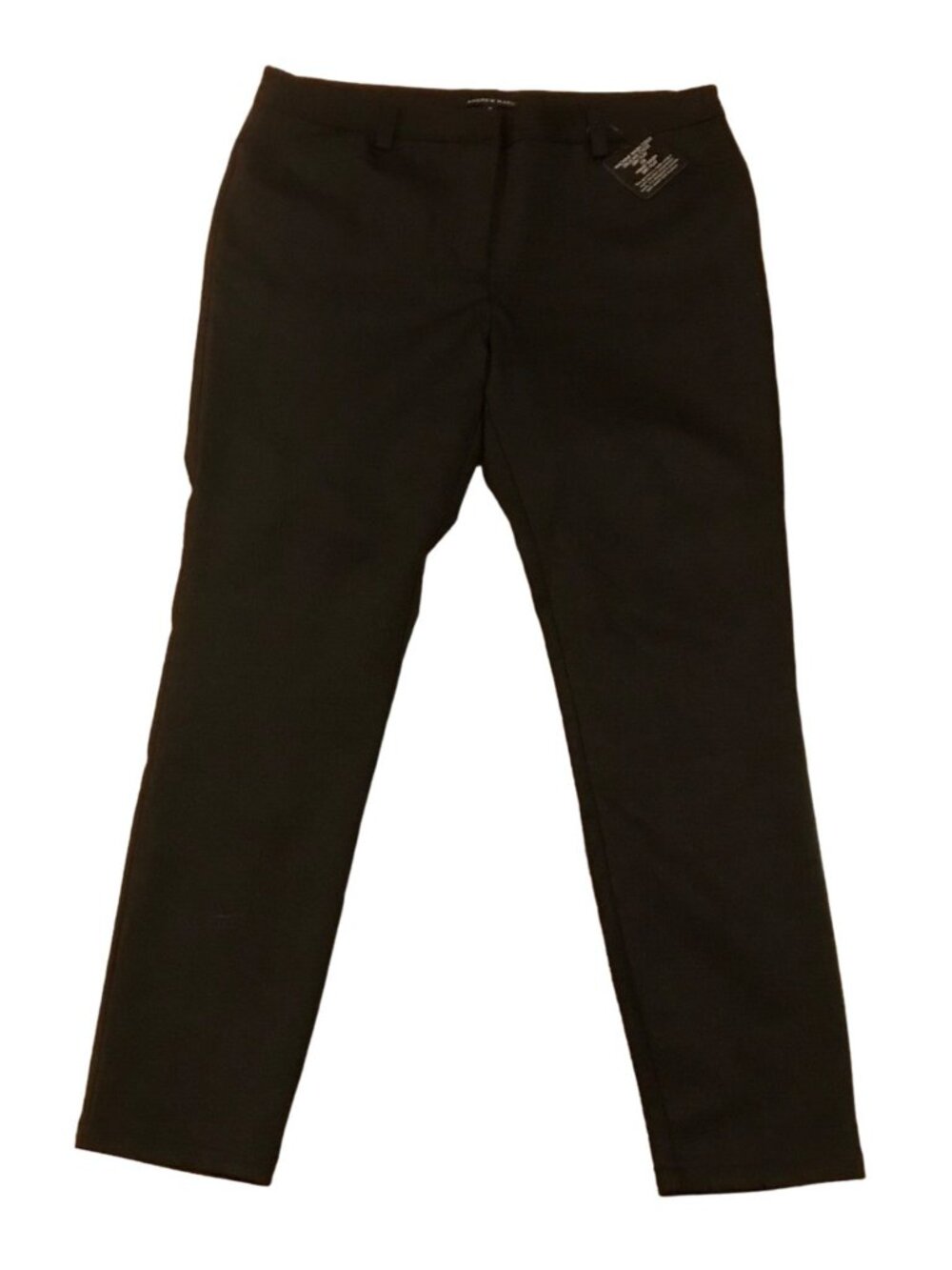 Andrew Marc Pants Womens 12 Ponte Ankle Soft Stretch 574907 Charcoal New
